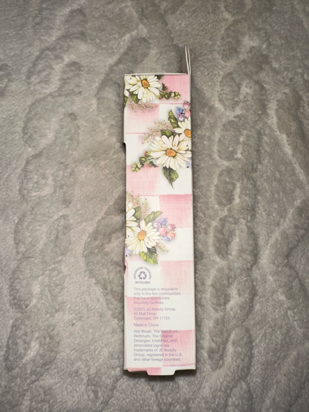Wet brush x Mackenzie-Childs Mini Detangler White Pink Lavender Spotted Floral - Picture 14 of 16